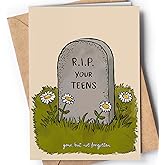 Funny 20th Birthday Card for Daughter, Son - Happy 20th Birthday Card for her, him - Fun Cute 20 Years Old Boy, Girl - 20 Bday Idea for Niece, Nephew - RIP Teens