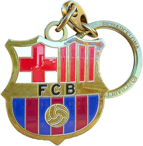 Llavero FC Barcelona Escudo Dorado: Amazon.es: Deportes y aire libre