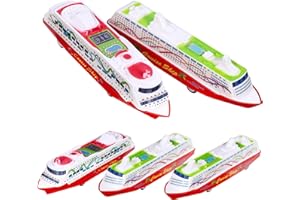 UPKOCH 5Pcs Pull Back Ship Lightweight Imitation Steamship Model for Interactive Play and Desktop Adornment