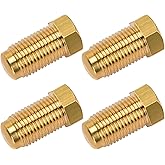Brake Line Plugs for Dune Buggy, 10mm 1.0 Bubble Flare Fitting, 4PCS | Brake Master Cylinder Port Blocking Plugs Used to Block Unwanted M10 x 1.0 Brake Master Cylinder Line Ports