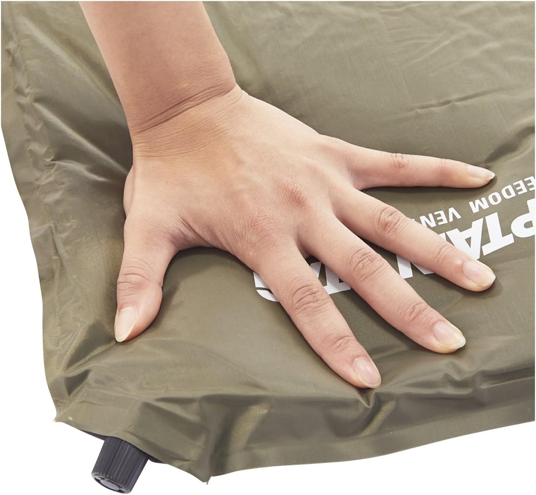 Amazon キャプテンスタッグ キャンプ用 エアーマット インフレーティング ダブル カーキ Ub 3006 キャンプマット 1人用 レジャーシート Eva フォーム マット シングル 56 1cm M 3318 セット買い キャプテンスタッグ Captain Stag マット パッド