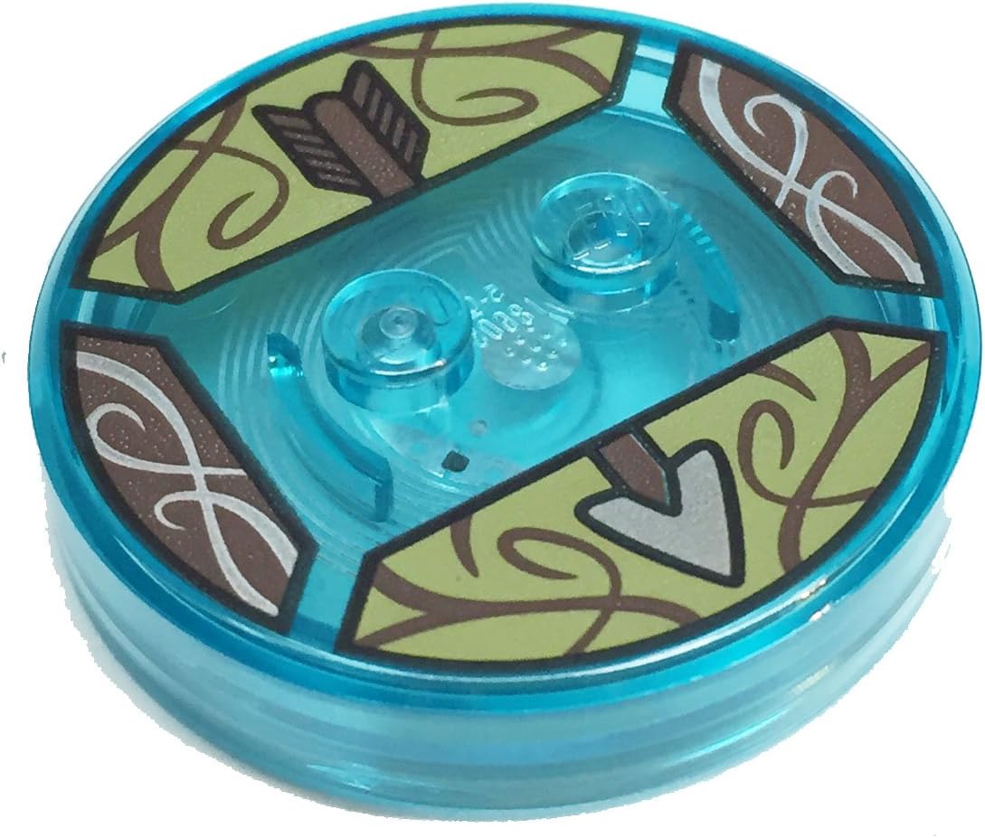 Lego Parts: Dimensions Toy Tag 4 x 4 x 2/3 with 2 Studs for Legolas #37