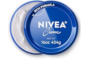 NIVEA Creme Face, Hand and Body Moisturizer Cream, Rich Body Cream for Dry Skin with Provitamin B5, Fast-Absorbing and Non-Comedogenic, Holiday Gifts for Self Care, 16 Oz Jar