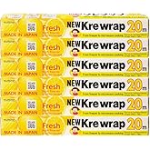 KUREHA Krewrap Plastic Cling Wrap, Pack of 6, 65 sq ft. Per Roll, Clear