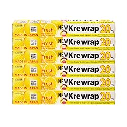 KUREHA Krewrap Plastic Cling Wrap, Pack of 6, 65 sq