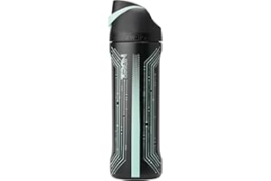 Owala TRON FreeSip Insulated Stainless Steel Glow in the Dark Water Bottle with Straw for Sports and Travel, BPA-Free, 24 oz,