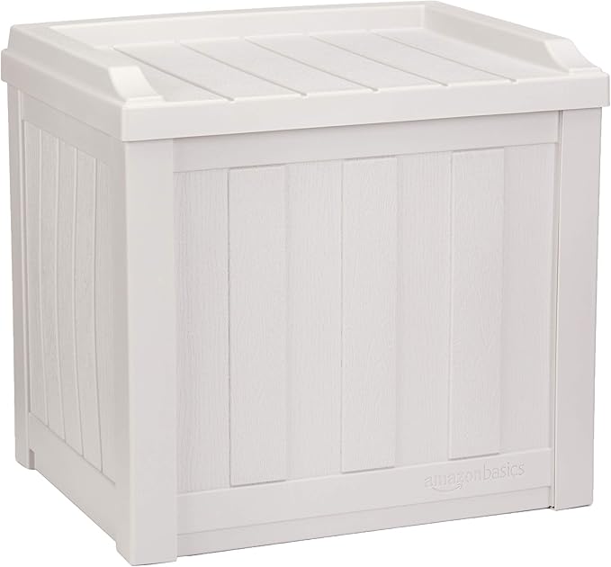 Amazon.com: AmazonBasics - Caja de almacenamiento de resina para