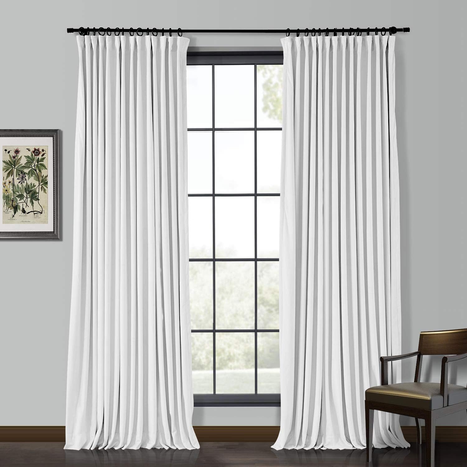 Amazon.com: ChadMade 60" Wide by 84" Long Velvet Curtain with Lining