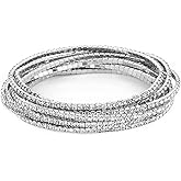 HZMAN 10 Pcs Tennis Bracelets Set for Women 14K Gold Plated Dainty Cubic Zirconia Adjustable Stackable Stretch Bracelet Wedding Party Jewelry Gift