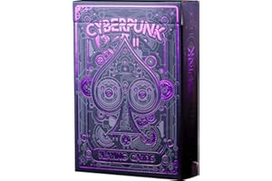 Cyberpunk Playing Cards, Purple Deck of Cards, Premium Card Deck, Best Poker Cards, Unique Bright Colors for Kids & Adults, C