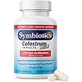 Symbiotics Colostrum 120ct Vegetable Capsules - Immunity Support - Lactoferrin Supplement & Colostrum Protein with Immunoglobulin - 25% lgG Antibodies - Gluten Free