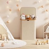 Lifewit 120L Laundry Basket with Lid Beige Bamboo Handles 2 Removable Bags view 9