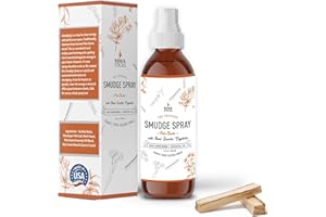 SOUL STICKS Palo Santo Smudge Spray – 3.5oz Smokeless Energy Mist with Quartz Crystals – Non-Toxic Cleansing Spray for Room, Meditation, Travel, Spiritual Rituals & Aura Purification