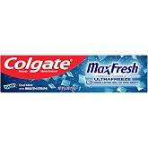 Colgate MaxFresh Fluoride Toothpaste, Cool Mint, 6.3 oz | Freshens Breath for Hours with Hundreds of Mini Breath Strips, Prevents Cavities, Invigorating Minty Anticavity Toothpaste