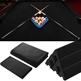Mixweer Billiard Cloth for 8 ft Pool Table Pre Cut Felt | Pool Table Felt Replacement Kit, with 6 Cloth Strips and 6 Pool Table Rubber Bumpers for Bars, Clubs, Hotels Replacement