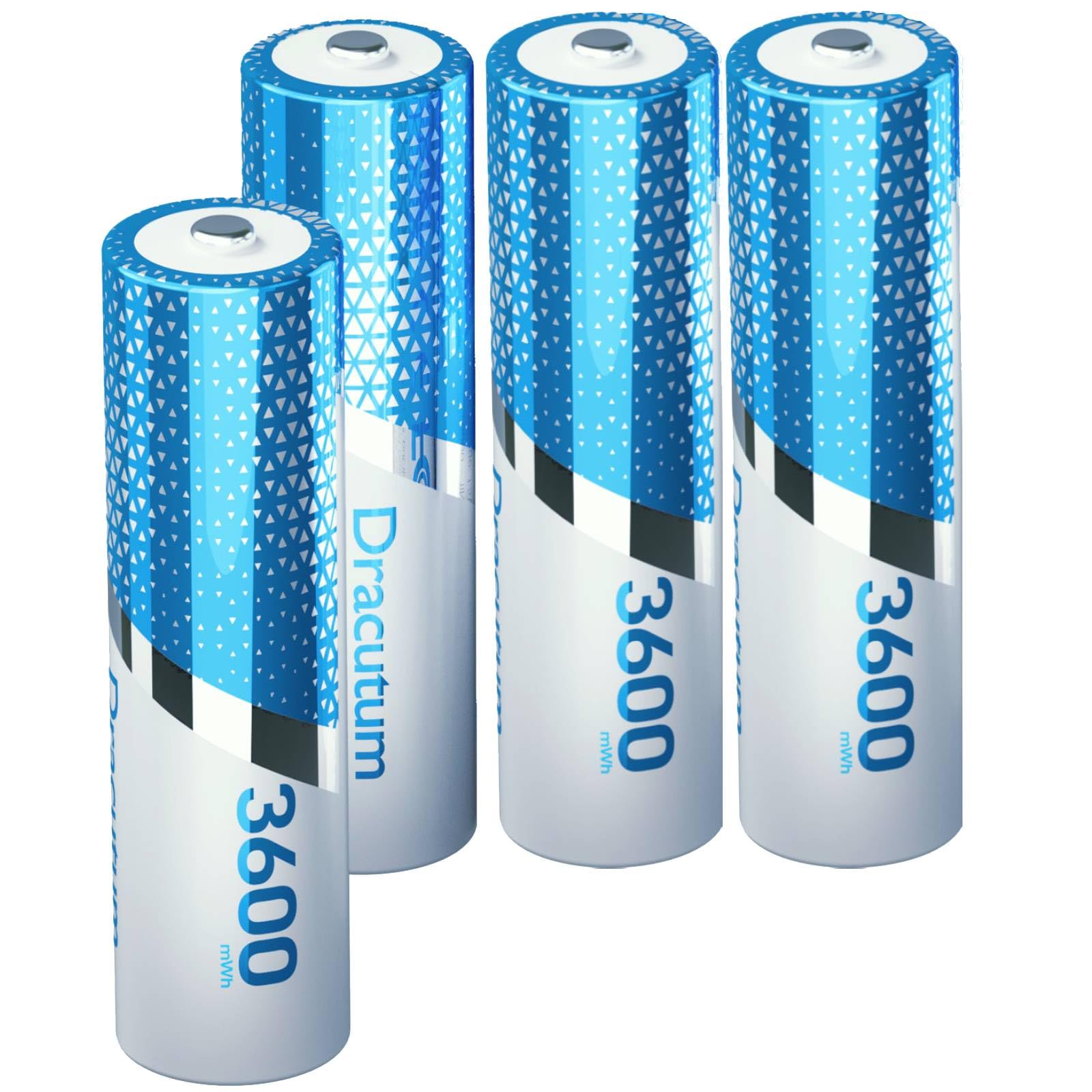 Photo 1 of 3600mWh Rechargeable Lithium AA Batteries, 4 Pack High Capacity 1.5V Constant AA Li-ion Rechargeable Batteries for Blink Camera, Doorbell, Smart Lock Deadbolt, Security Aralm System