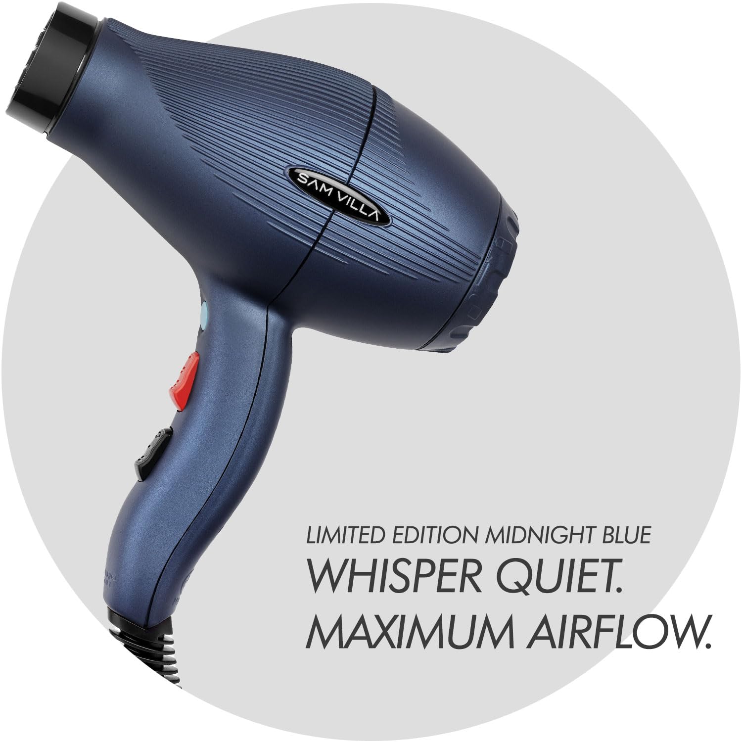Sam Villa Lightweight & Quiet Ionic Professional Hair Dryer With Variable Speed & Temperature