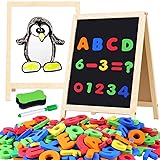 GINMIC Magnetic Letters and Numbers with Easel for