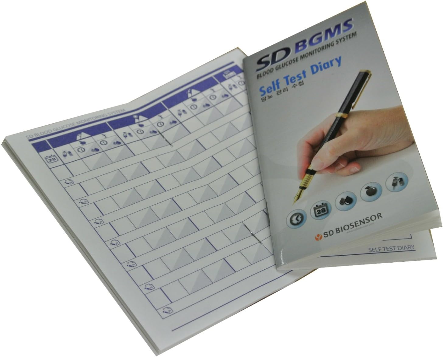 1 X Self Test Diary for SD Codefree Blood Glucose Monitor Test Meter
