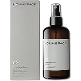 HOMMEFACE Men’s Herbal Spray Face Toner - Alcohol-Free, Hydrating & Balancing Facial Mist - Korean Skincare Technology with Witch Hazel, CICA Extract, Hyaluronic Acid, 8.45 fl oz