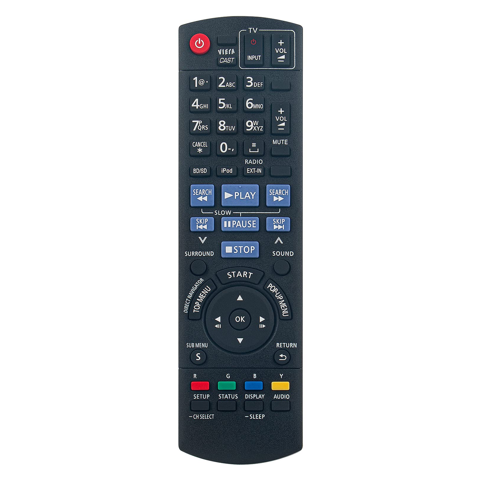 VINABTY N2QAKB000072 Replacement Remote Compatible with Panasonic Theater System SA-BTX70 SC-BT303 SC-BT203 SC-BT300