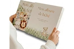 Livre souvenir de bébé – Album de naissance et journal de grossesse français pour garçon et fille, haut de gamme, album photo