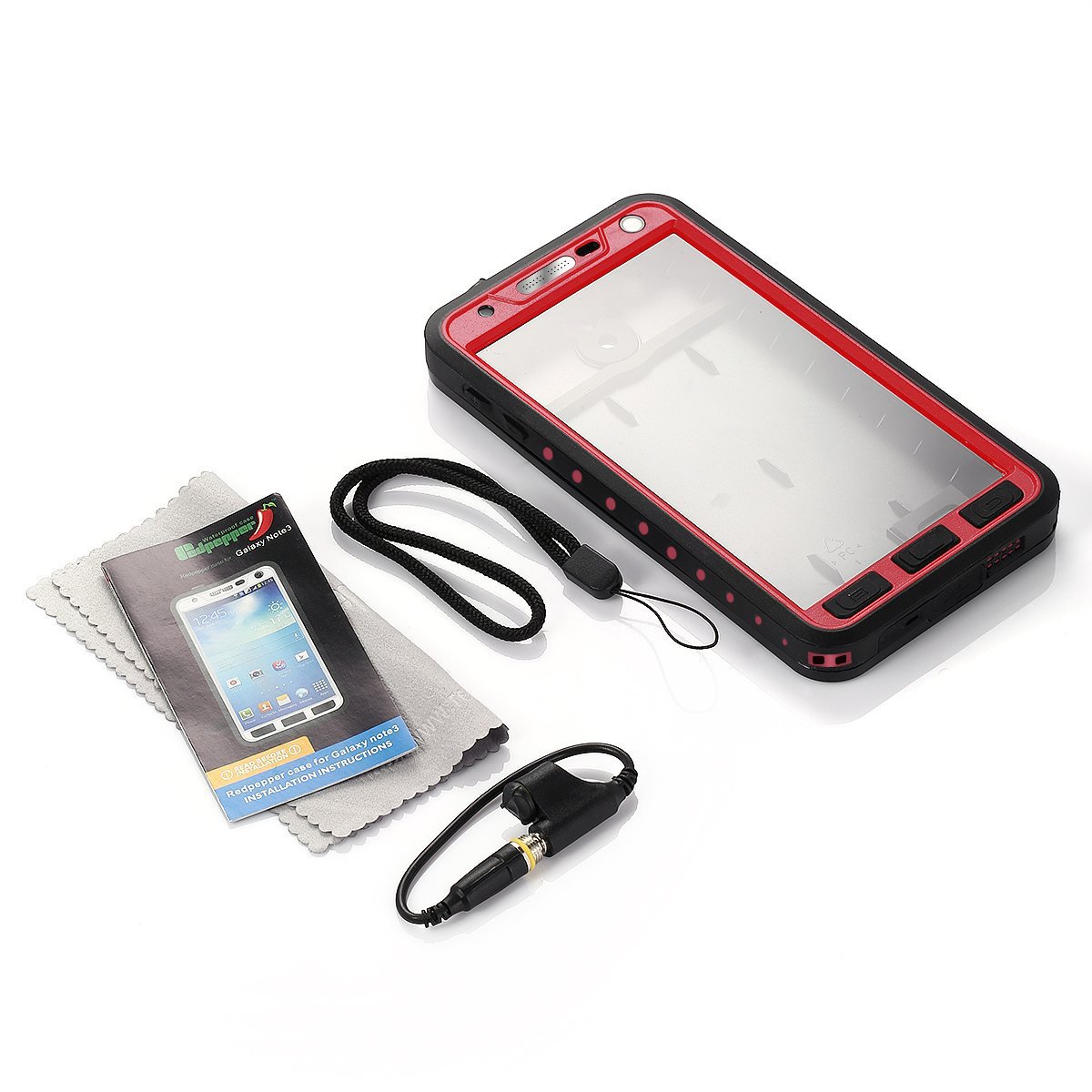 Galaxy Note 3 Waterproof Case Fitfort Waterproof Shockproof Snowproof Dirtproof Durable Full Protection Case Cover For Galaxy Note 3 Rose Red Buy Online