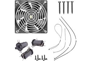 QFIRE Replacement Fan and Lid/Door Switch Kit for Masterbuilt Gravity Series 560/800/1050 Digital Charcoal Grill and Smoker Combo
