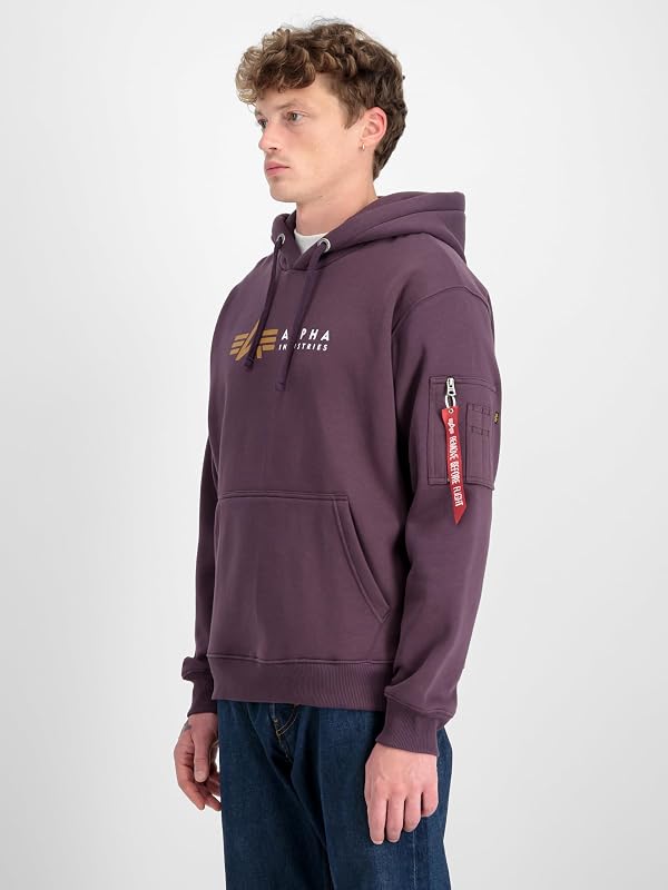 Alpha Label Hoody para Hombre Plum L