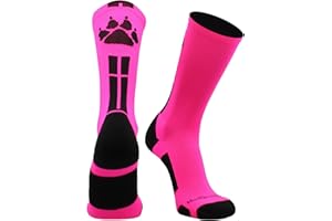 MadSportsStuff Wild Paws Crew Socks for Football Volleyball Basketball Boys Girls Men Women Youth Adult