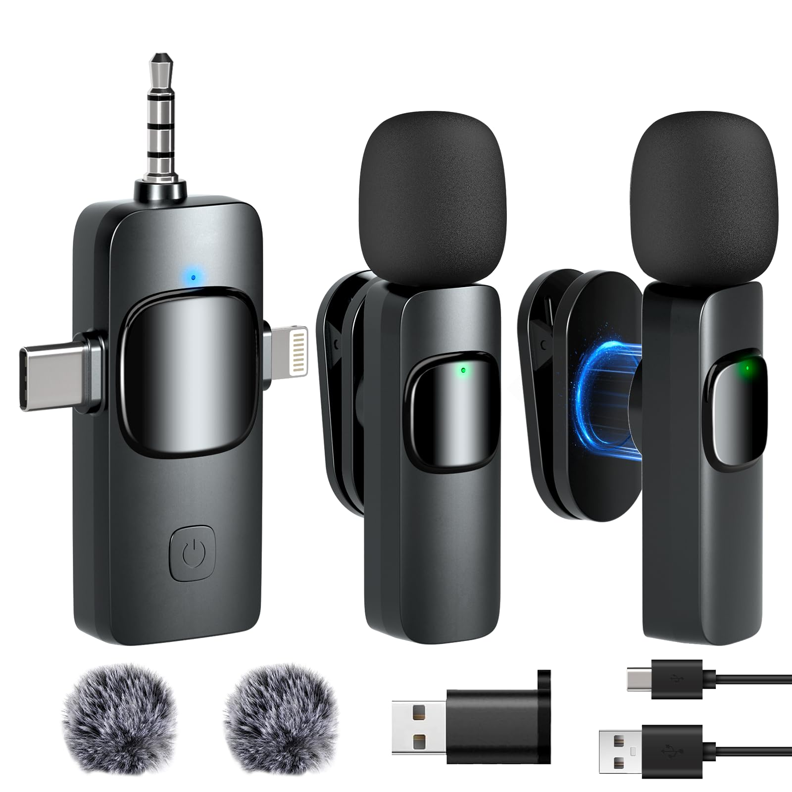 Wireless Microphone Lavalier Clip on Microphone