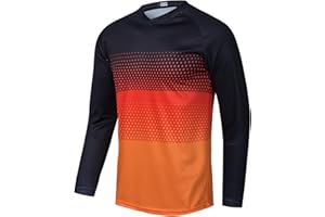 Hotlion Cycling Jersey Men Long Sleeve MTB Motocross Shirt Off-Road Racewear