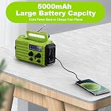 Mesqool Solar Hand Crank Radio 5-Way Powered AM FM SW Emergency Radio view 4
