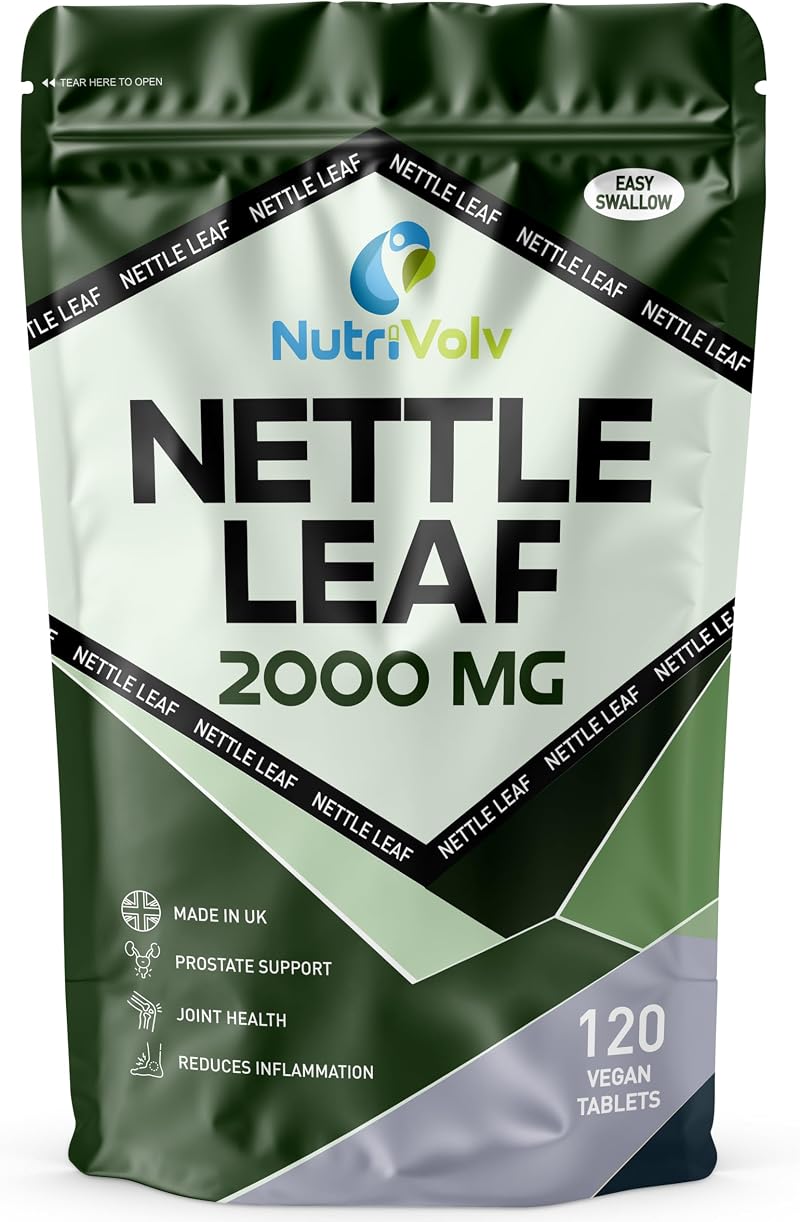 NutriVolv Nettle Leaf Tablets 2000 mg 120 Vegan Non-GMO