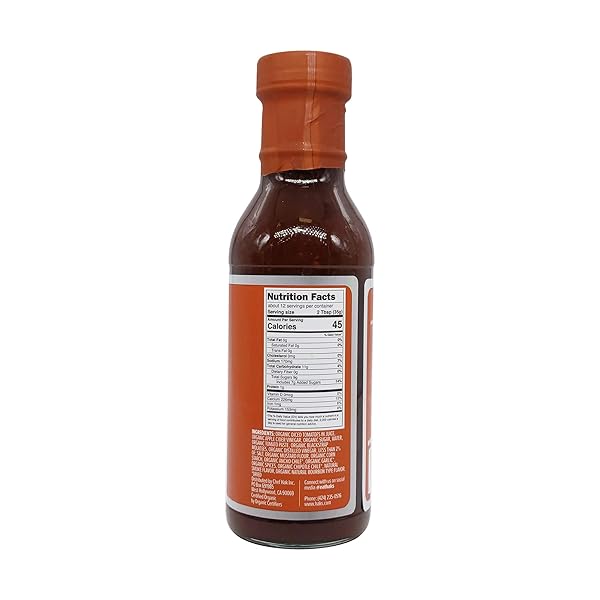 HAKS ORGANIC CHIPOTLE BOURBON BBQ SAUCE, 14.25 OZ