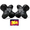 Sublime (Basalt Black)(Set of 2) Synergy Stone - Contoured Hot Stone Massage Tools - Deep Heat for Muscle Tension Relief - Relaxing and Therapeutic - Matte Surface for on Skin with Oil only