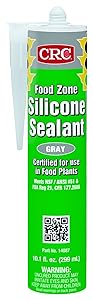 CRC Food Zone Silicone Sealant - Gray, 10.1 Fl Oz, 14087