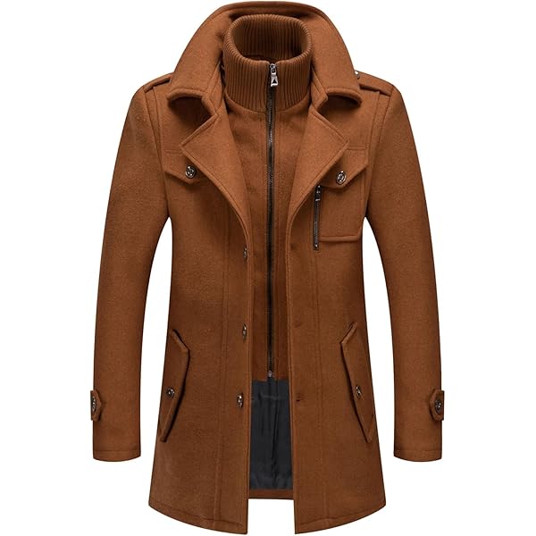 TIGAILIAN jacket Men's Coat Mid-Length Business Trench Coat With