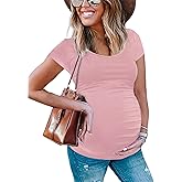 Peauty Women's Maternity Side Ruched Shirts