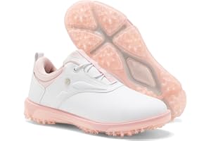 ULTIANT Women Golf Shoes Waterproof Spikeless Indoor Golf Sneakers Outdoor Non-Slip Sport Size 5-10