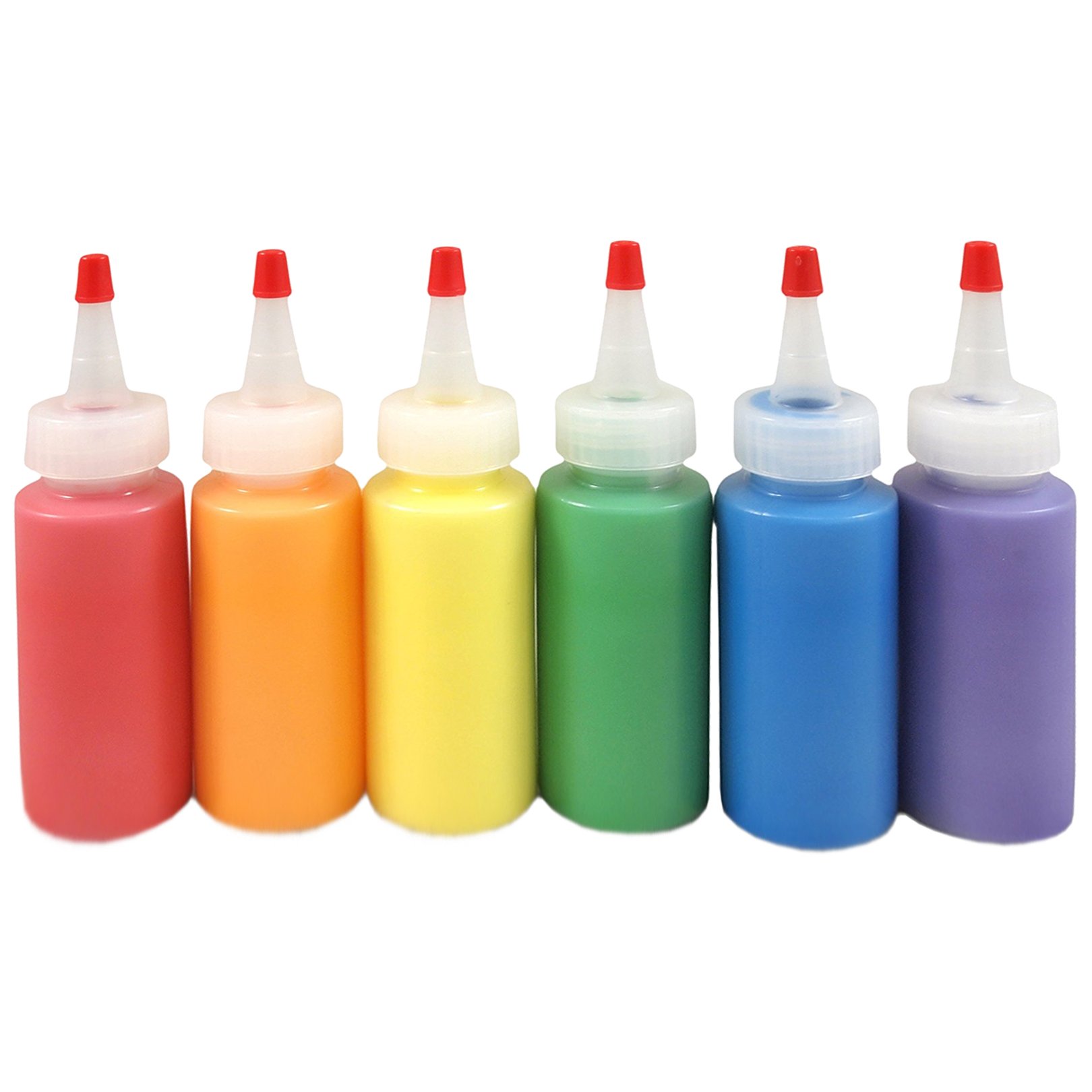 Galleon 2Ounce Plastic Squeeze Bottles (6Pack); HDPE Squeeze
