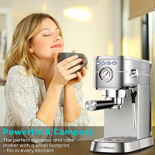 Espresso Machine 20 Bar, Professional Espresso Maker with Milk