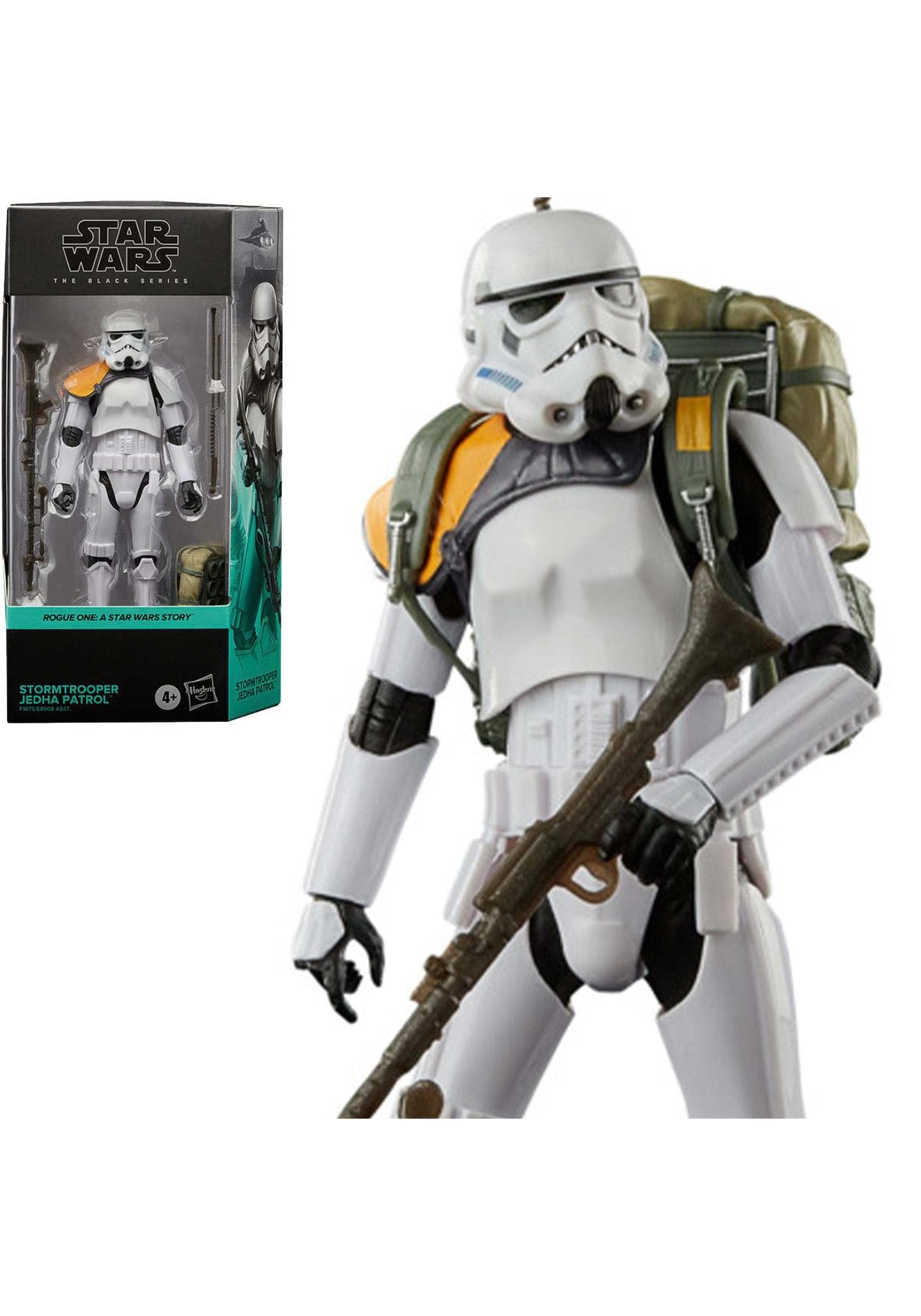 Hasbro Star Wars Wars The Black Series Stormtrooper Jedha Patrol Toy 15-cm-Scale Rogue One: A Hasbro Star Wars Wars Story Figure, Ages 4 and Up F1875 Multicolor