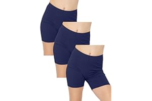STRETCH IS COMFORT Girl's Cotton Biker Shorts | 3 Pack | Size 4-16 |