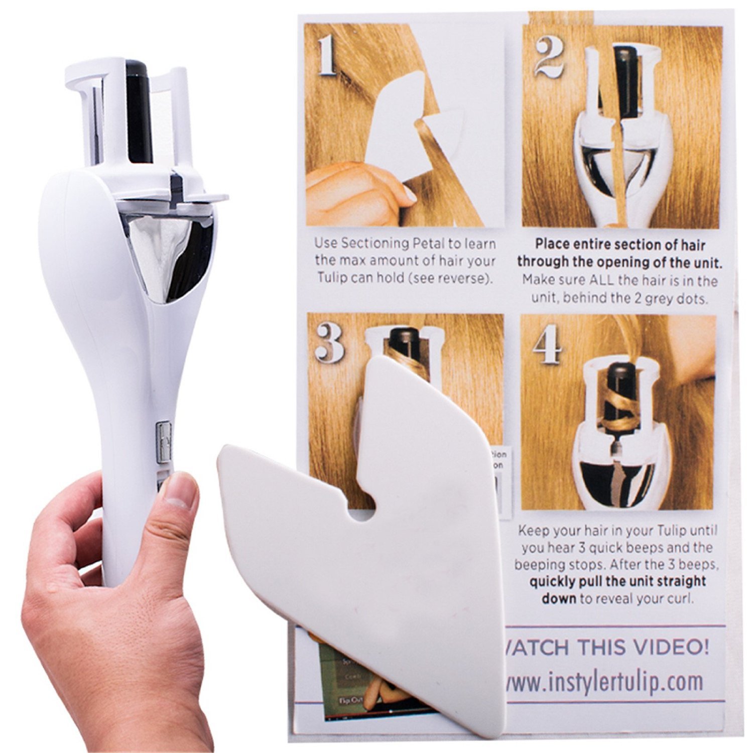 Denshine Tulipan Auto rizador de pelo Olas perfectas Styler 220V