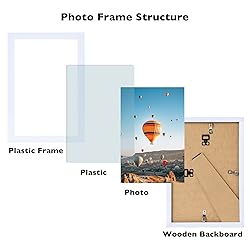 JCJMY 6x8 Picture Frame White for Wall Hanging or