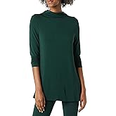 Amazon Essentials Women's Jersey Long-Sleeve Mock Neck Swing Tunic