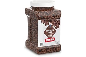 Dependable Food Chocolate Chips – 2 Lb. Bulk Container -Kosher, Rich Chocolate Morsels for Cake Decorating, Cupcakes, Desserts - Resealable Jar