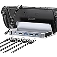 Docking Station for Steam Deck/ROG Ally, 5-in-1 Steam Deck Dock Stand with HDMI 2.0 4K@60Hz, 3 USB-A and 100W Full Speed Charging USB-C PD Port Compatible with Valve Stream Deck/ROG Alloy Accessories