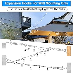 UGarden Upgraded Outdoor String Light Hanging